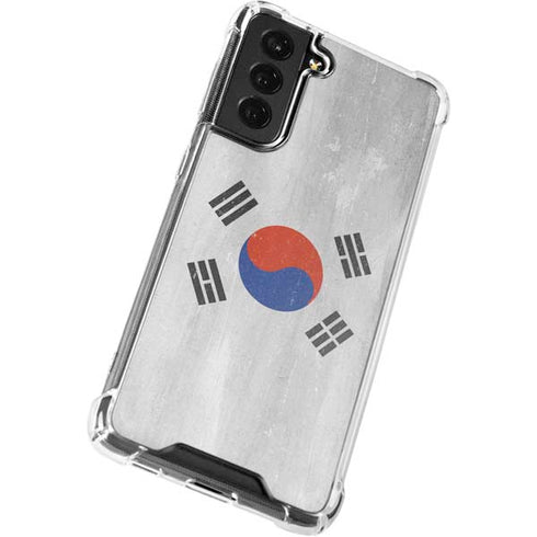 South Korean Flag Distressed Galaxy S22 Plus Clear Case
